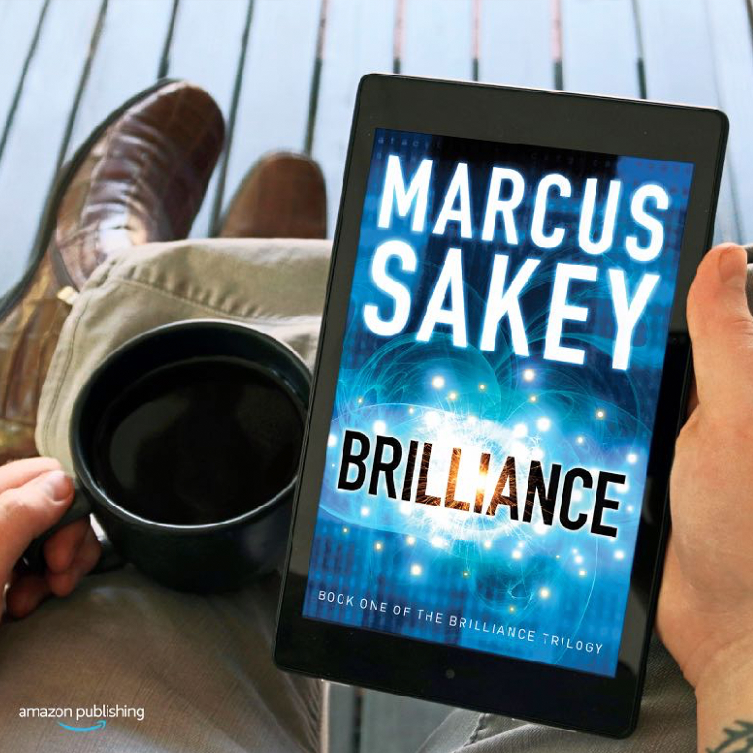 Brilliance by Marcus Sakey on Amazon Kindle | Photography for Amazon Publishing | Rubber Duck Creative