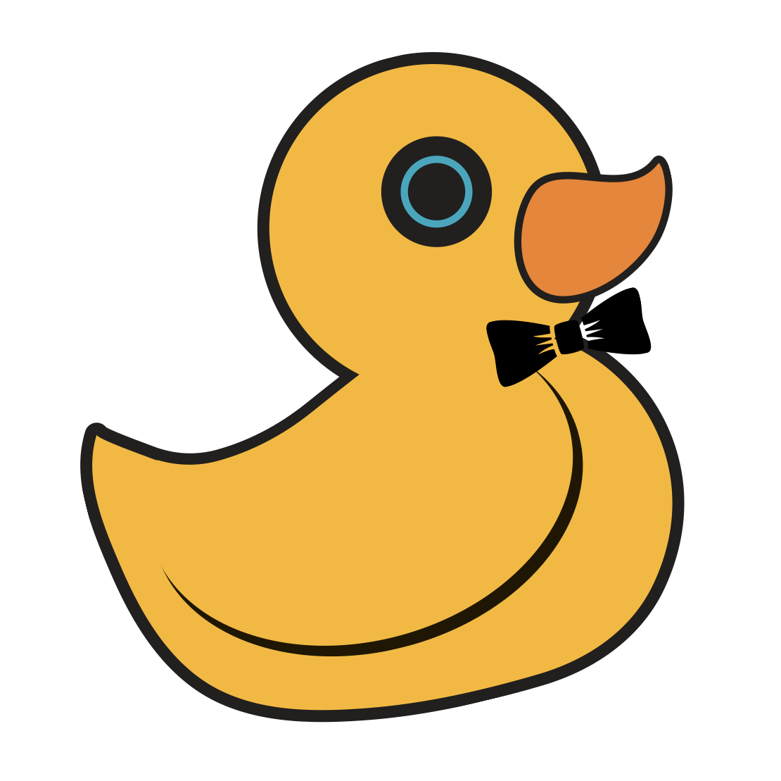 Duck with Bow Tie | Rubber Duck Creative