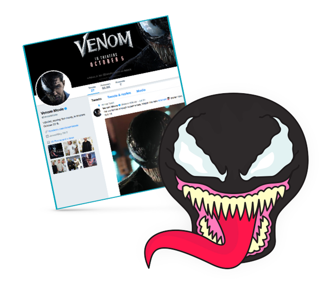 Venom Custom Emoji Design | Rubber Duck Creative